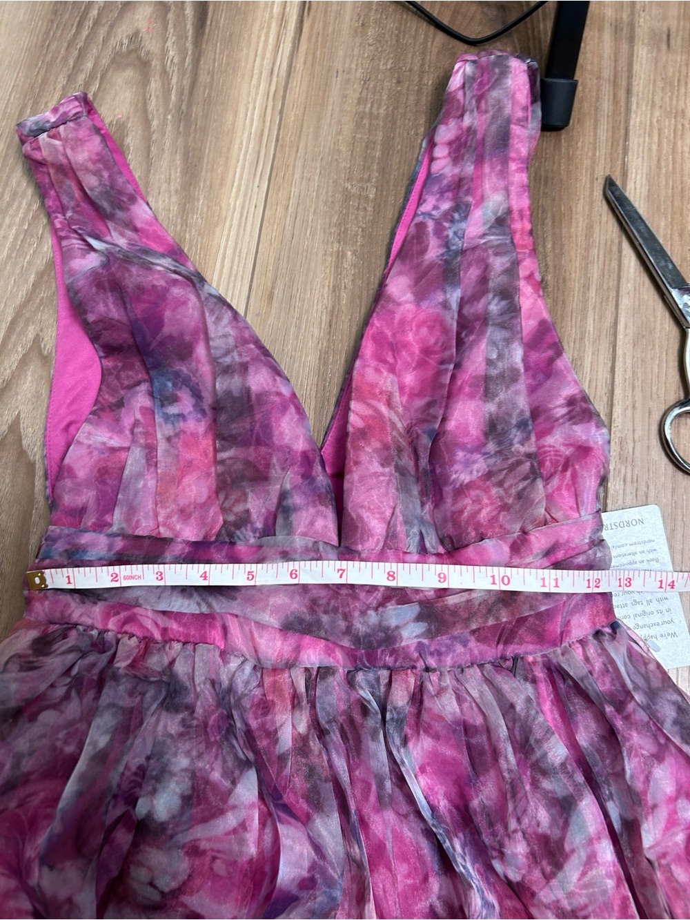 NWT Lulu’s Garden Romance Magenta Floral Organza Maxi Dress size XS wedding - Picture 7 of 8
